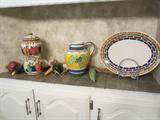 Some handpainted in Italy and Portugal ceramics, ironstone