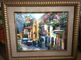 European Street scene in gorgeous frame