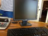 Monitor and keyboard