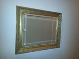 gold frame mirror for hallway, bedroom, dining, almost any room in the house