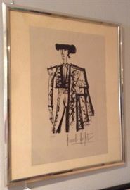 Matador, Bernard Buffet, Lithograph, 14x10.