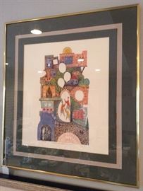 "Children With Balloons in Safat", Amram Ebgi, b. 1939, (Israeli American), Artist Proof, 16x14.