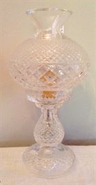 Waterford Crystal Hurricane Boudoir Lamp (one of pair)