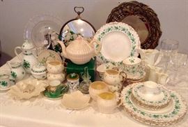 Porcelain & Crystal Fancy Service Pieces