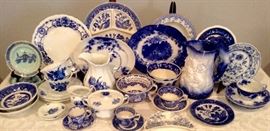 Royal Copenhagen, Blue Willow, Flow-Blue & Transfer-ware 