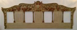 Italian Villa Hand Carved Headboard