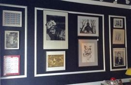 Grouping of Photos, Collectible Stamps and Posters.