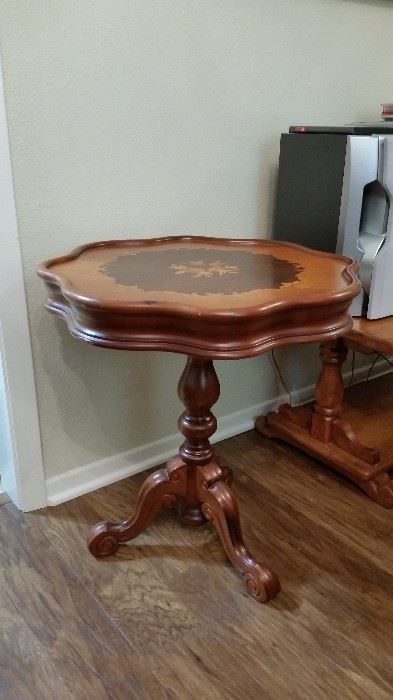 Beautiful side table with inlaid detail
