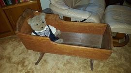 Antique Wooden Crib