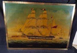 British Eglomise Panel