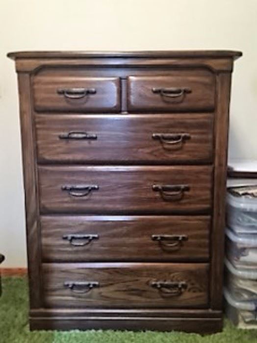 walnut chest of drawers