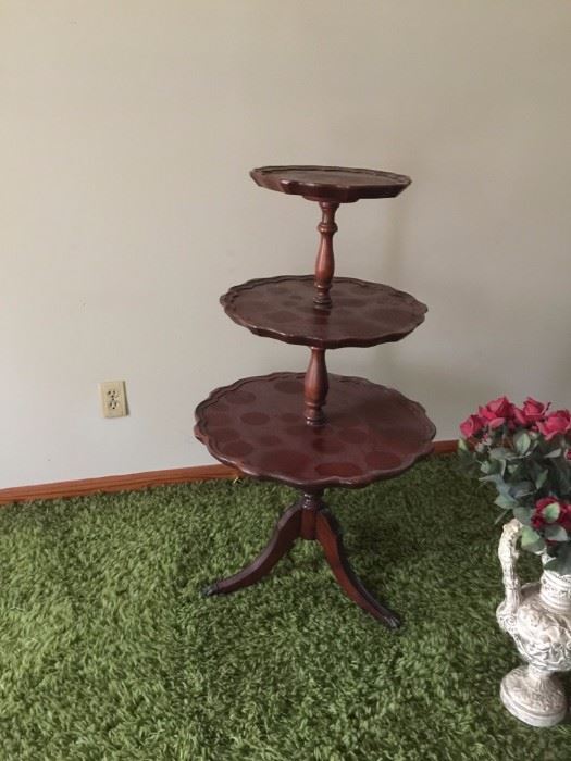 Antique tiered table. Excellent condition