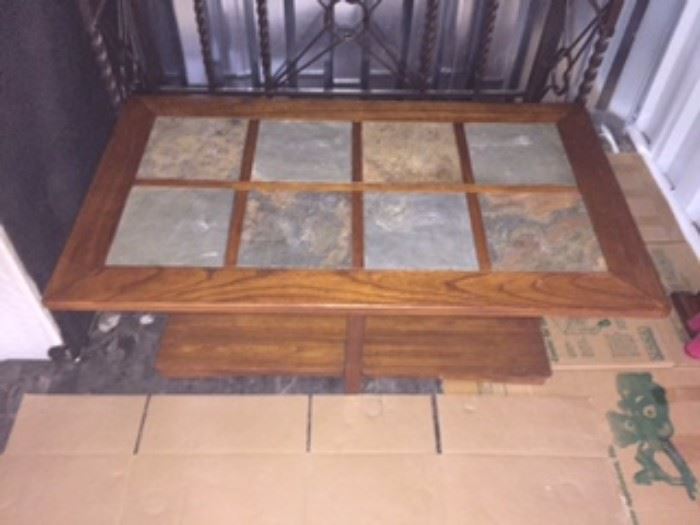 Gorgeous slate inlay coffee table