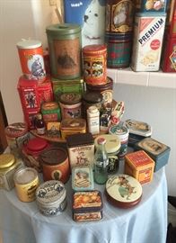 Vintage tin collection 