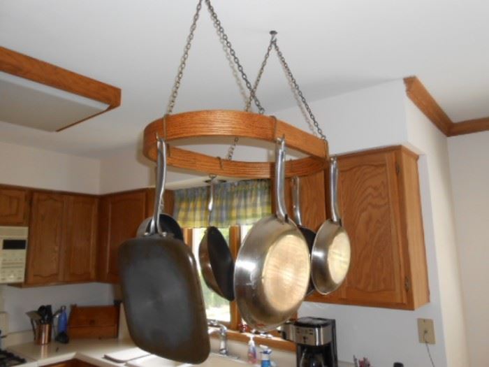 gourmet cookware hanging rack