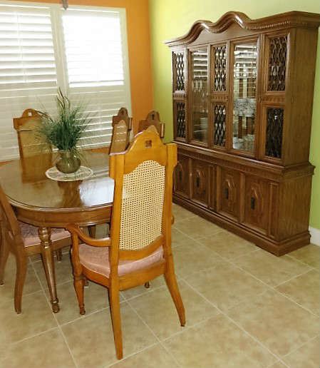 Formal Dining Table & China Hutch 