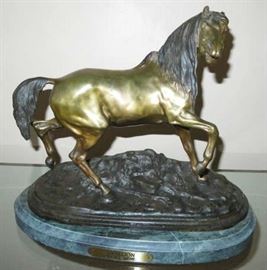 P.J. Mene Bronze Stallion Sculpture 