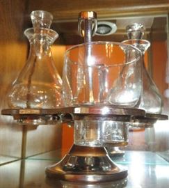Vintage Cruet Set with Stand