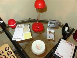 Vintage Red Tensor Adjustable Desk Lamp 