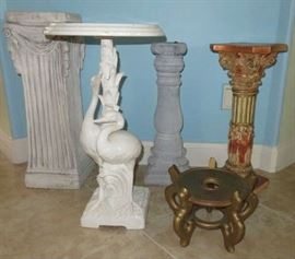 Egret, Column Pedestal Pillar Plant Flower Stands