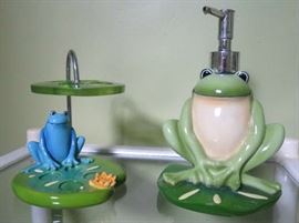 Frog Tooth Brush Holder & Soap Dispenser