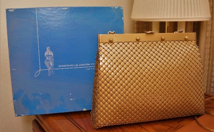 Vintage Whiting and Davis bag with original box
