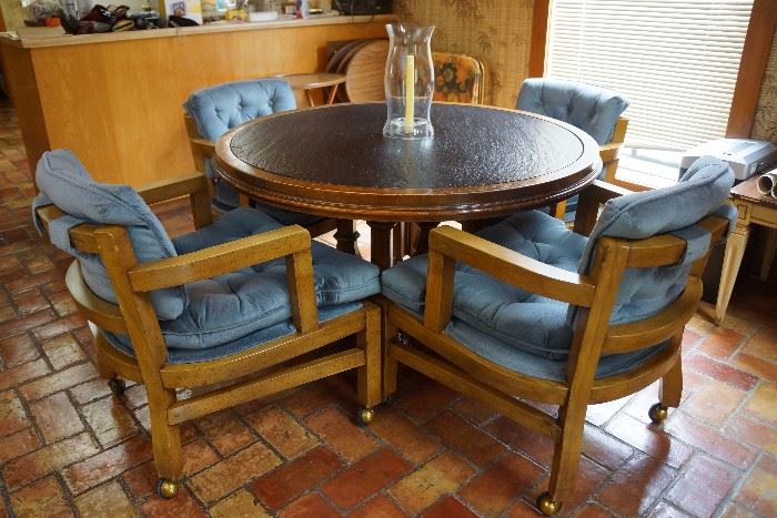 Vintage round table and chairs