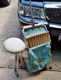 Vintage Clubster - golf club carrier/seat