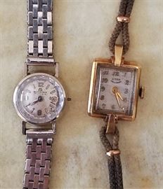 18k Bucherer watch and 14k Birks Challenger watches
