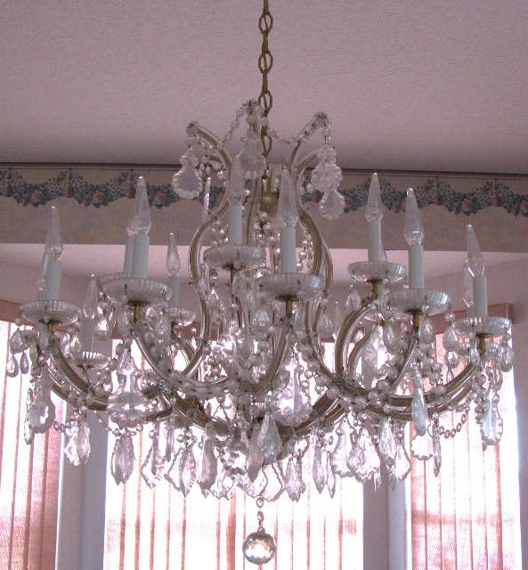 Czech Bohemian Crystal Chandelier