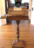 1830's Bible Podium Stand
47" H. x 19" W. x 35"