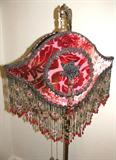 Beautiful Variety of Kathleen Caid's Style 
Handmade~one-of-a-kind~Victorian Beaded Lamp Shades and Antique Lamps 
http://www.antiqueartistry.com/
