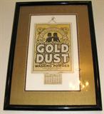 1933 Framed Gold Dust Washing Powder Black Americana Advertising 
Calender