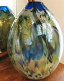 Stunning Hand Blown Art Glass Vase, Artist Signed