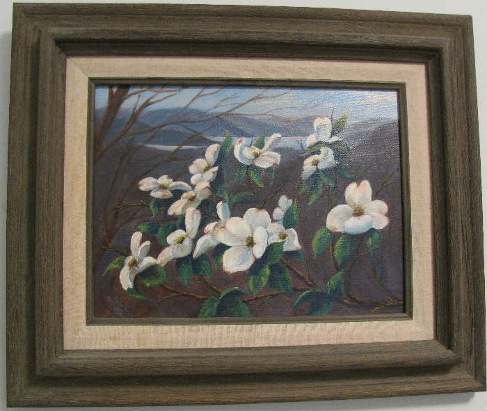Small Oil On Canvas Titled, "Spring Glory"
Artist Signed, Ruth Taylor