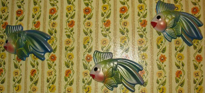 Vintage Fish Wall Plaques