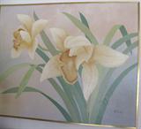 Mid Century Oil on Canvas Art Painting Signed, R. Atkins