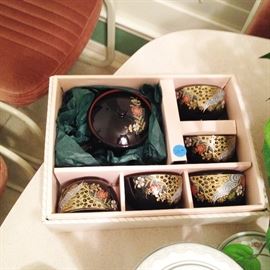 Tea set with five cups ($20.00)
