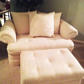 60" chair with 24"x34" ottoman ($275.00)