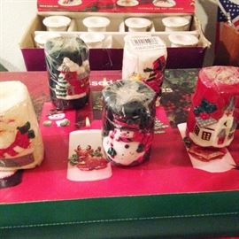 3" tall Christmas candles ($1.00/ea)