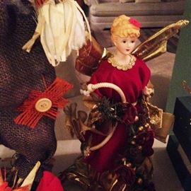 red dress angel for Christmas tree top ($5.00)