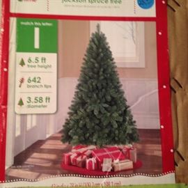 6.5 ft. Christmas tree ($25.00)