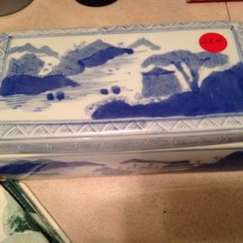 ceramic container with pattern ($25.00)