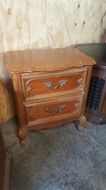 French provincial side table or nightstand