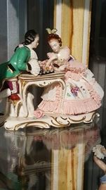 Dresden Lord and Lady playing chess