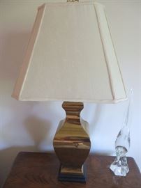Mid Century Brass Urn Style Table Lamp (pair)
