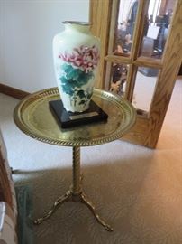 Vintage Solid Brass Occasional Table

