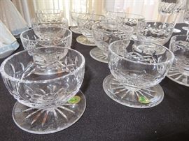 Waterford Stemware footed Fruit / Dessert 12