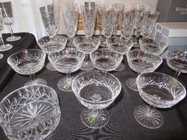 Waterford Stemware / Flutes 18 & Sherbets  11
