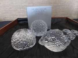 Waterford Hollow Paperweight
Waterford Conch Shell Paperweight
Waterford Paperweight  Times Square Collection
